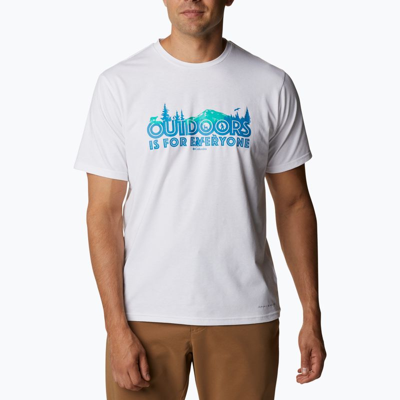 Футболка для трекінгу чоловіча Columbia Sun Trek біла 1931172 5